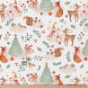 Printed Cotton KEMI White / Red